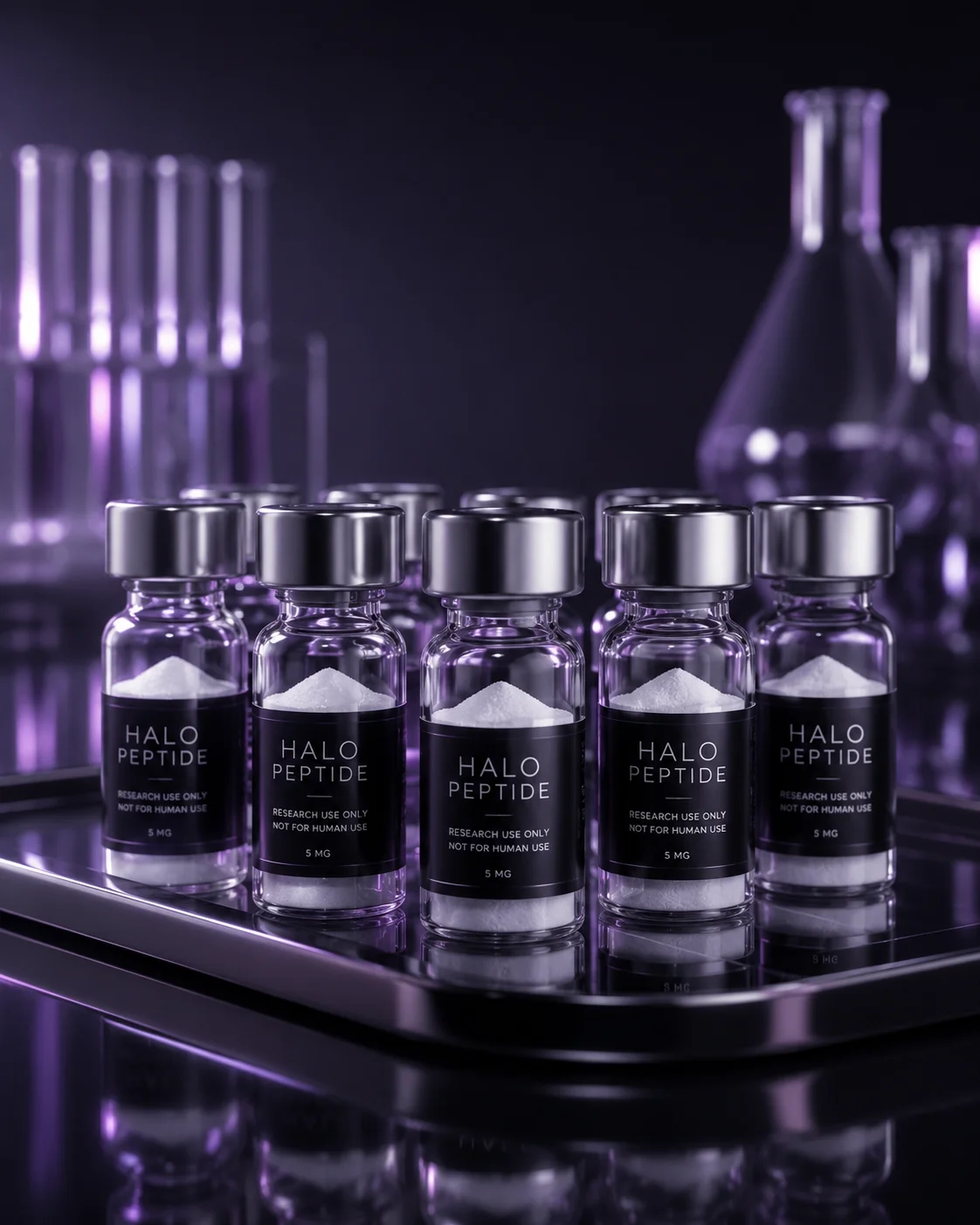 Lab-tested research peptide vials